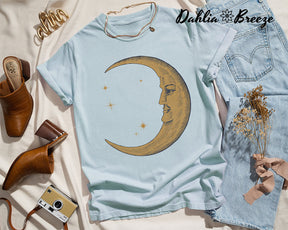 Vintage Moon Graphic T-shirt