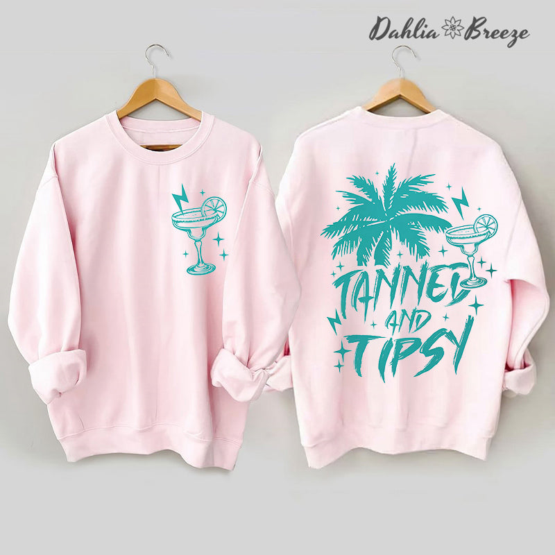 Sweat-shirt d’été rétro bronzé et éméché