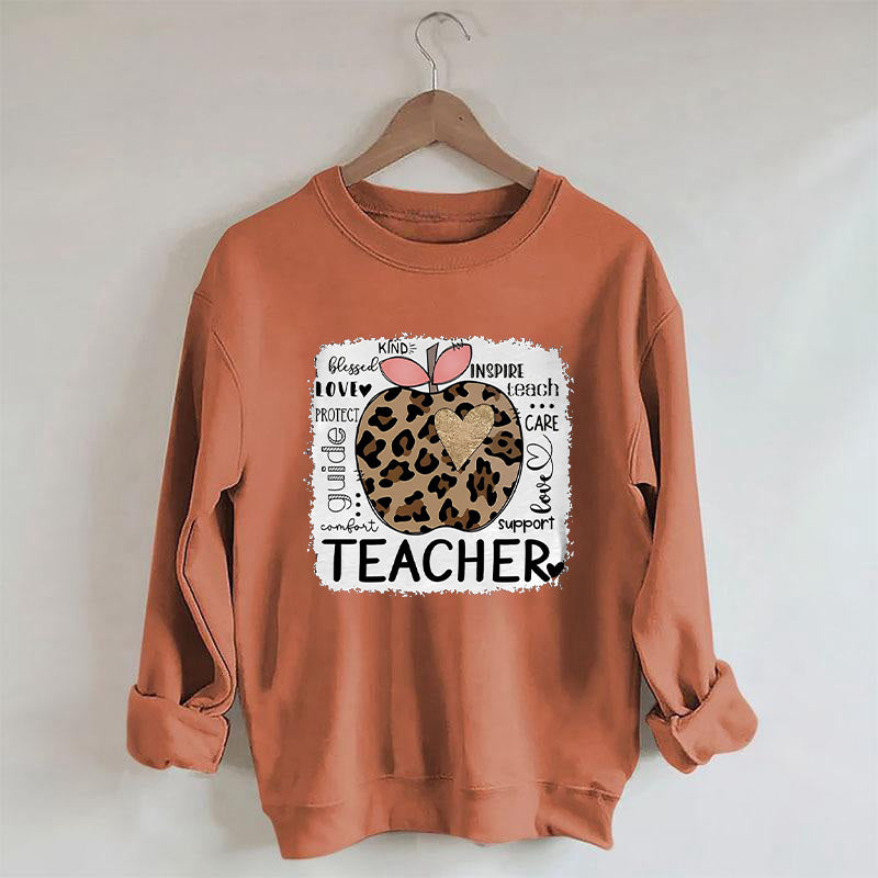 Lehrer Leopard Apple Sweatshirt