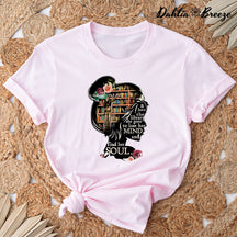 T-shirt Dans la bibliothèque, elle va perdre la tête