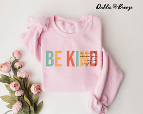 Soyez gentil et positif, sweat-shirt mignon pour professeur