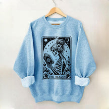 Le sweat-shirt de l’amant du livre de cartes de tarot squelette
