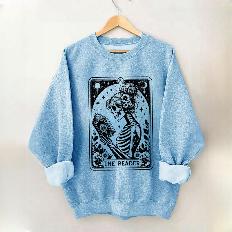 Le sweat-shirt de l’amant du livre de cartes de tarot squelette