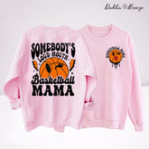 Sweat-shirt maman de basket-ball à grande gueule de quelqu'un