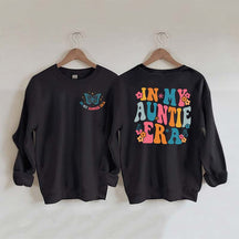 Sweat-shirt mignon à col rond In My Auntie Era
