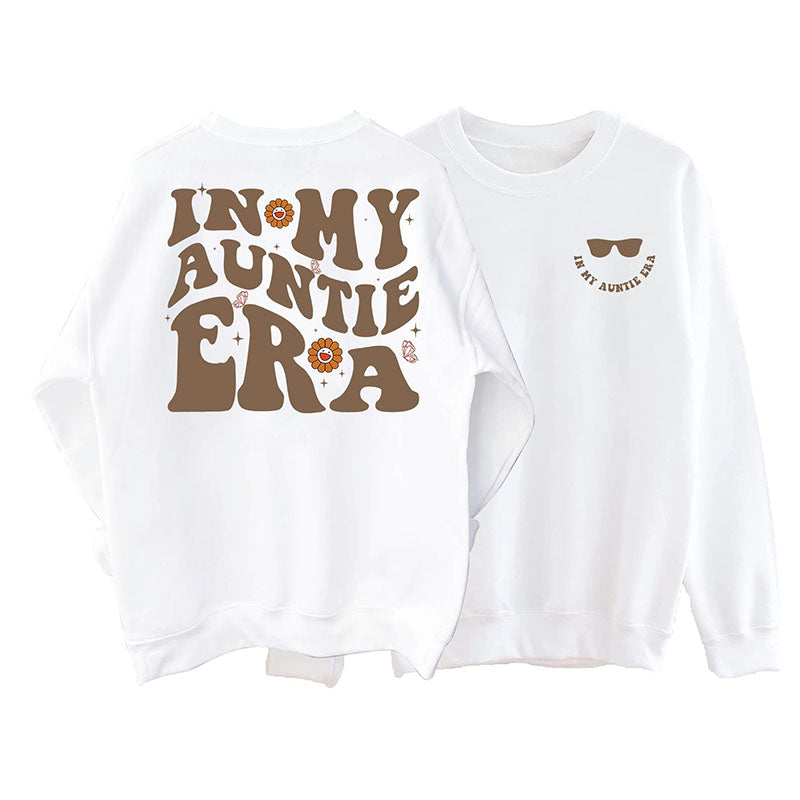 In meiner Tante-Ära-Sweatshirt mit Glasdruck