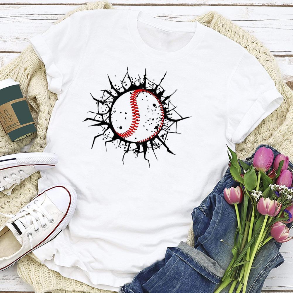 T-shirt Crack de baseball