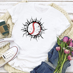 T-shirt Crack de baseball