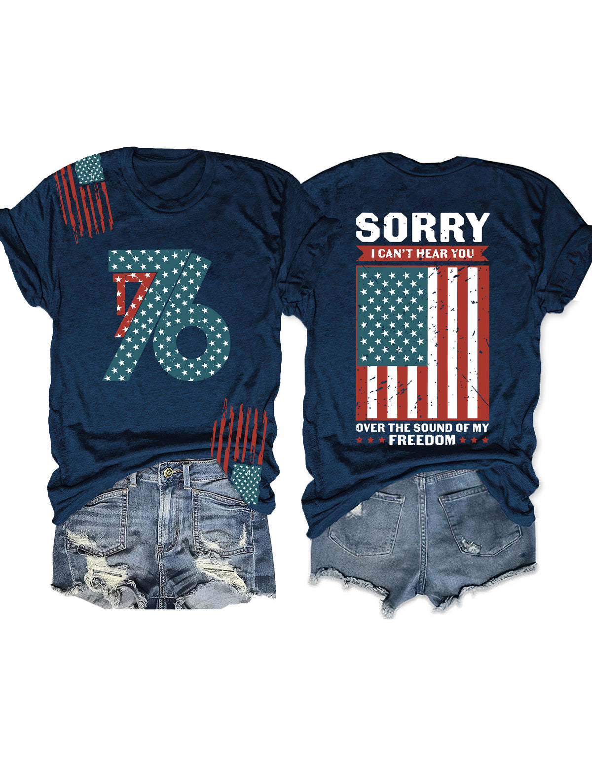 T-shirt Amérique du 4 juillet 1776