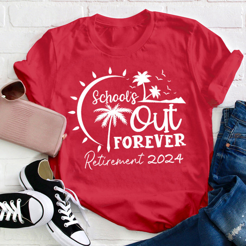 T-shirt d'enseignant retraité de l'école pour toujours