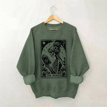 Le sweat-shirt de l’amant du livre de cartes de tarot squelette