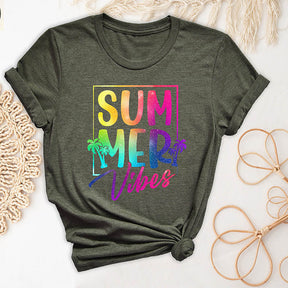 T-shirt de vacances tendance Summer Vibes