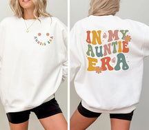 Sweat-shirt à fleurs rétro In My Auntie Era