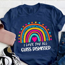 T-shirt Je t'aime tous les professeurs renvoyés en classe