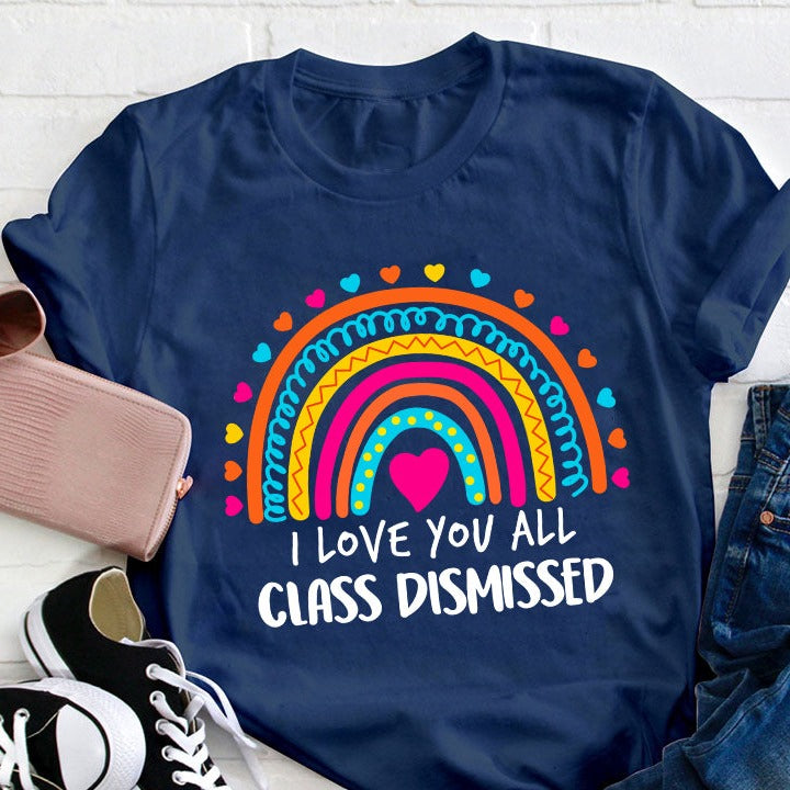 T-shirt Je t'aime tous les professeurs renvoyés en classe