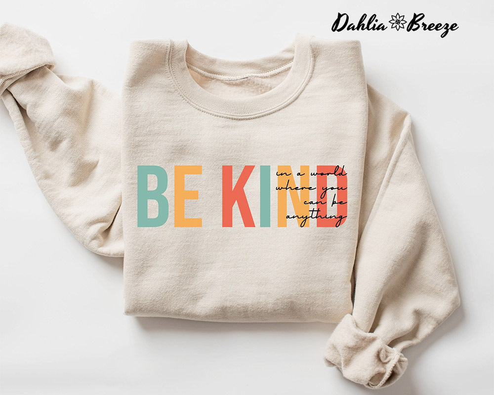 Be Kind Positive Cute Teacher Sweatshirt