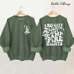 Camp Life - Sweat-shirt imprimé arbre de vie et lettres