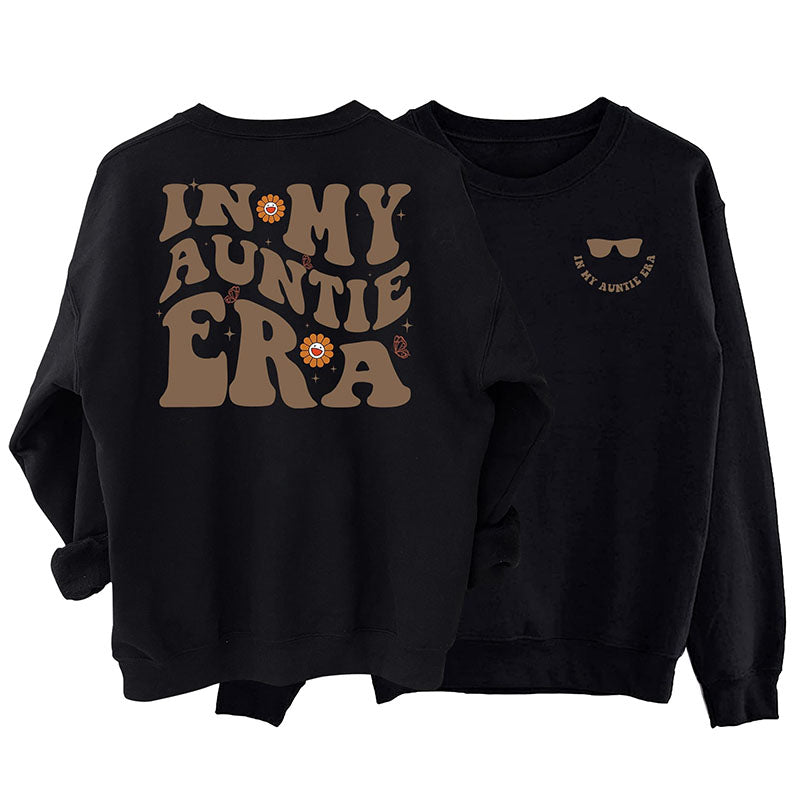 In meiner Tante-Ära-Sweatshirt mit Glasdruck