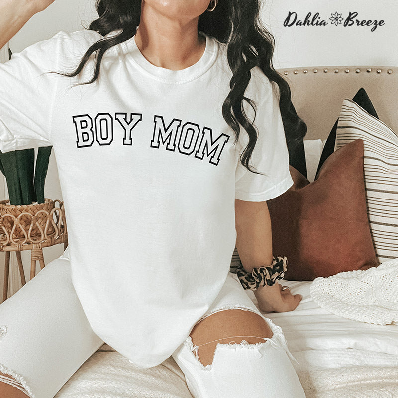 Garçon Maman Drôle Maman Crewneck T-shirt
