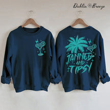 Sweat-shirt d’été rétro bronzé et éméché