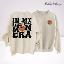 Dans mon basket-ball Mom Era Sport Mom Crewneck Sweatshirt