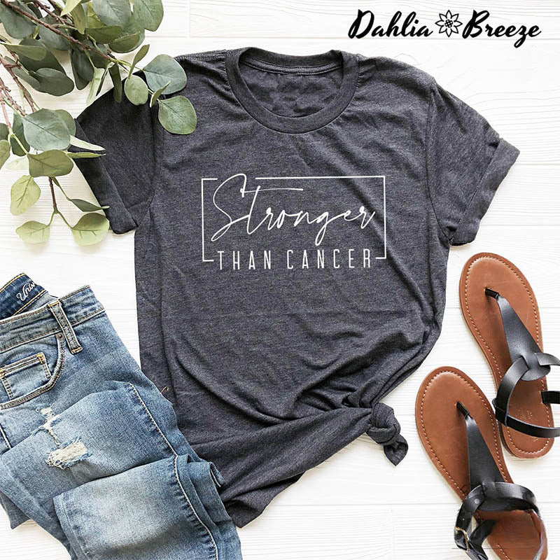 T-shirt Plus fort que le cancer