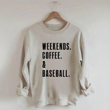 Sweat-shirt café et baseball du week-end