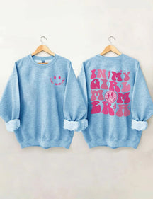 In My Girl Mom Era Sweat-shirt mignon à col rond