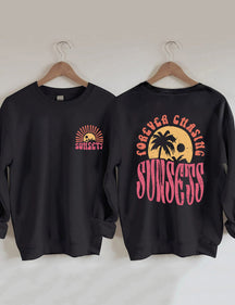 Sweat-shirt Forever Chasing Sunsets