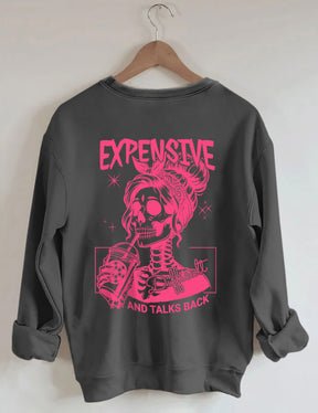 Sweat-shirt cher, difficile et parle en retour