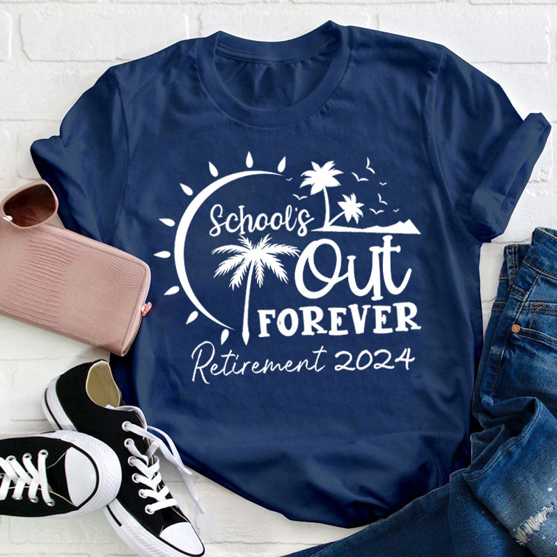 T-shirt d'enseignant retraité de l'école pour toujours