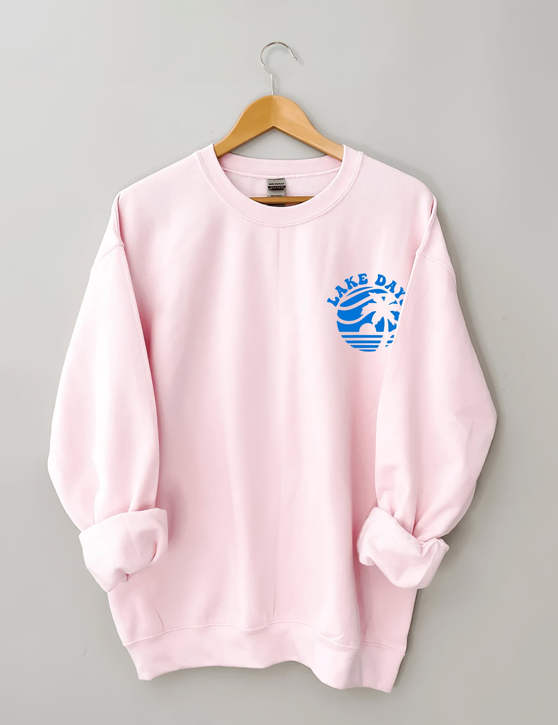 Boat Waves Sun Rays Lake Days Sweatshirt