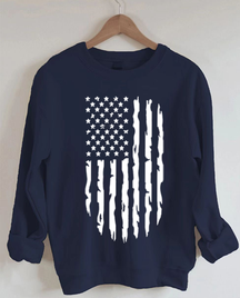 Sweat-shirt drapeau américain
