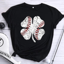 T-shirt trèfle de baseball