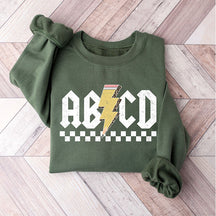 Sweat-shirt rétro pour professeur ABCD