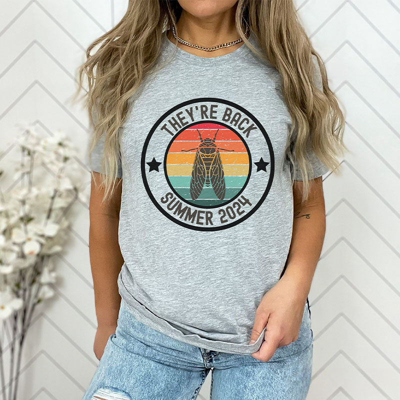 T-shirt amateur d’insectes cigales