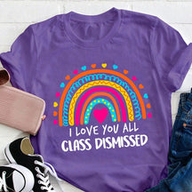 T-shirt Je t'aime tous les professeurs renvoyés en classe