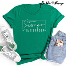 T-shirt Plus fort que le cancer