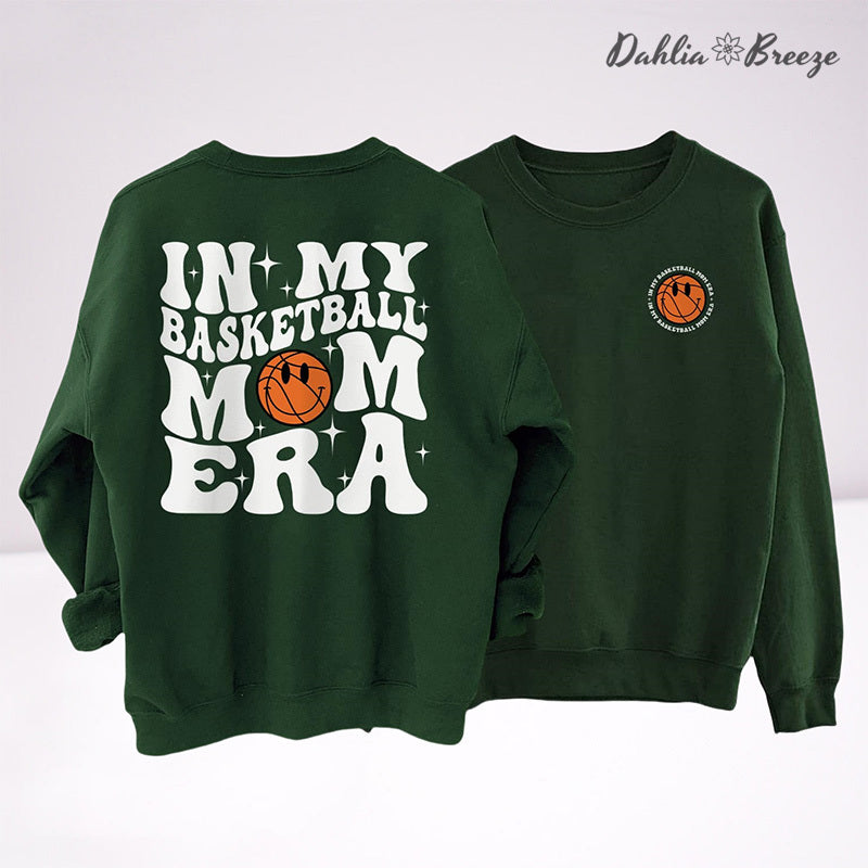 Dans mon basket-ball Mom Era Sport Mom Crewneck Sweatshirt