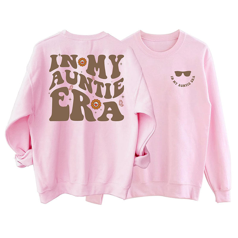 In meiner Tante-Ära-Sweatshirt mit Glasdruck