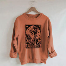 Le sweat-shirt de l’amant du livre de cartes de tarot squelette