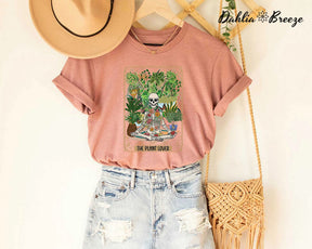 T-shirt squelette floral The Plant Lover