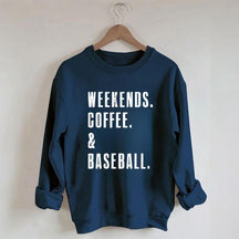 Sweat-shirt café et baseball du week-end