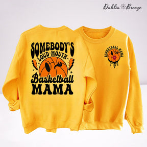 Sweat-shirt maman de basket-ball à grande gueule de quelqu'un