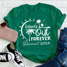 T-shirt d'enseignant retraité de l'école pour toujours