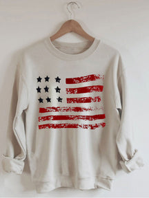 Sweat-shirt drapeau américain