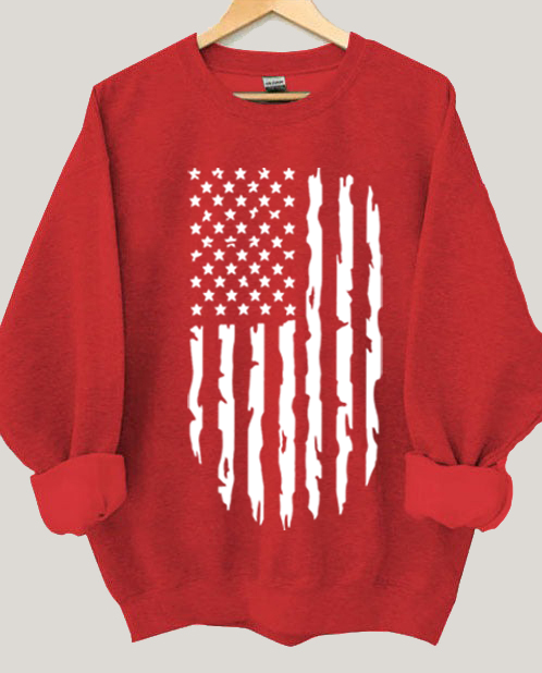 Sweat-shirt drapeau américain