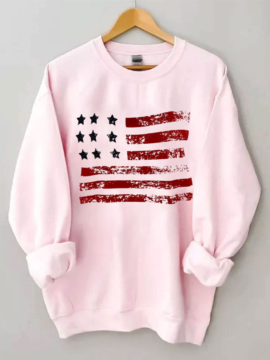 Sweat-shirt drapeau américain