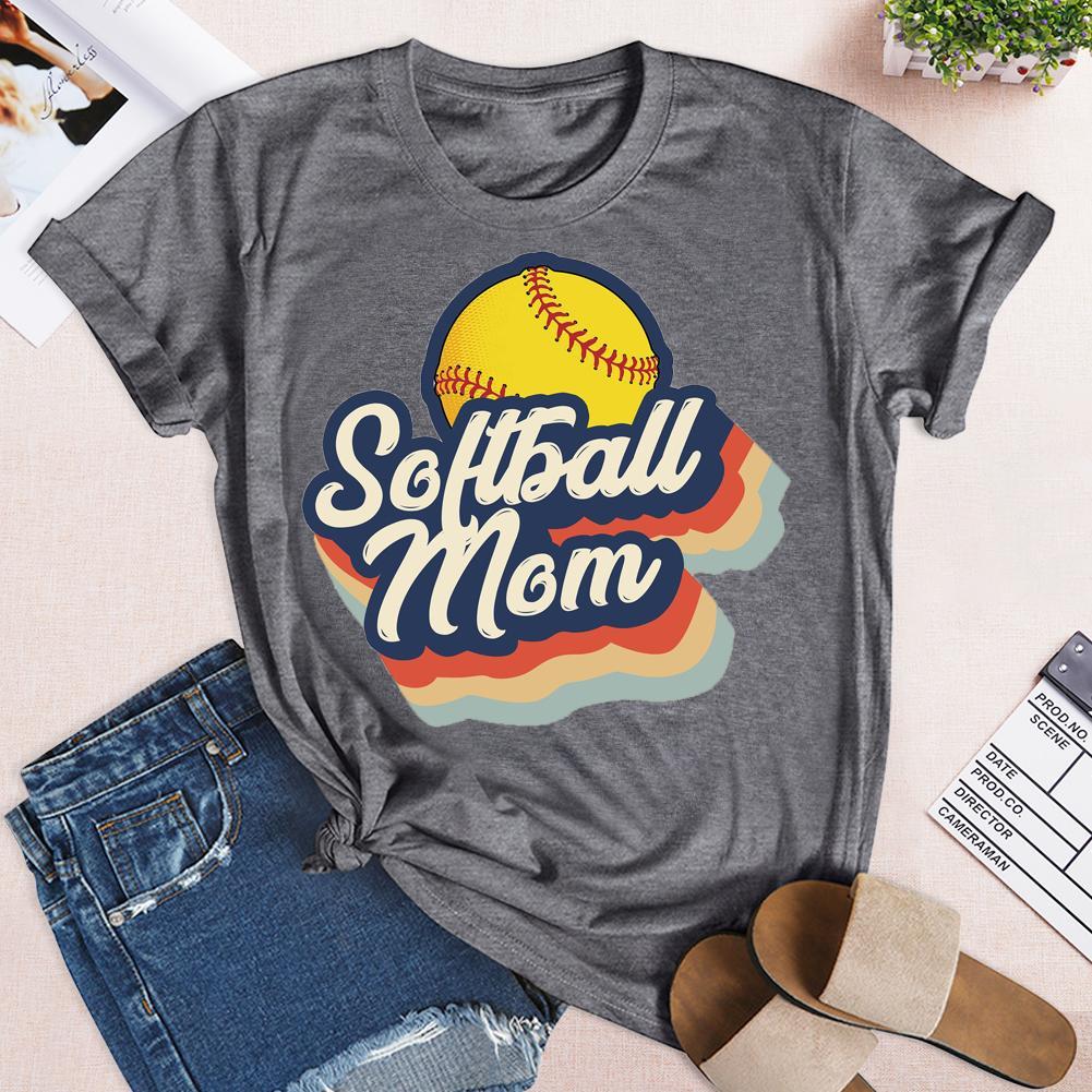 T-shirt rétro de maman de softball
