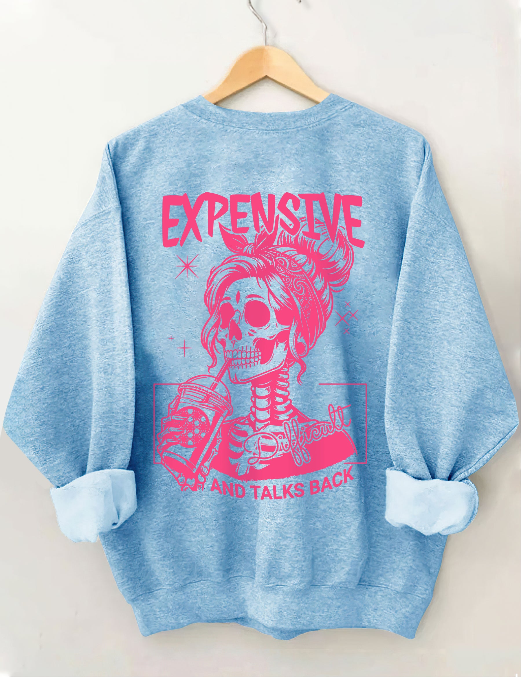 Sweat-shirt cher, difficile et parle en retour